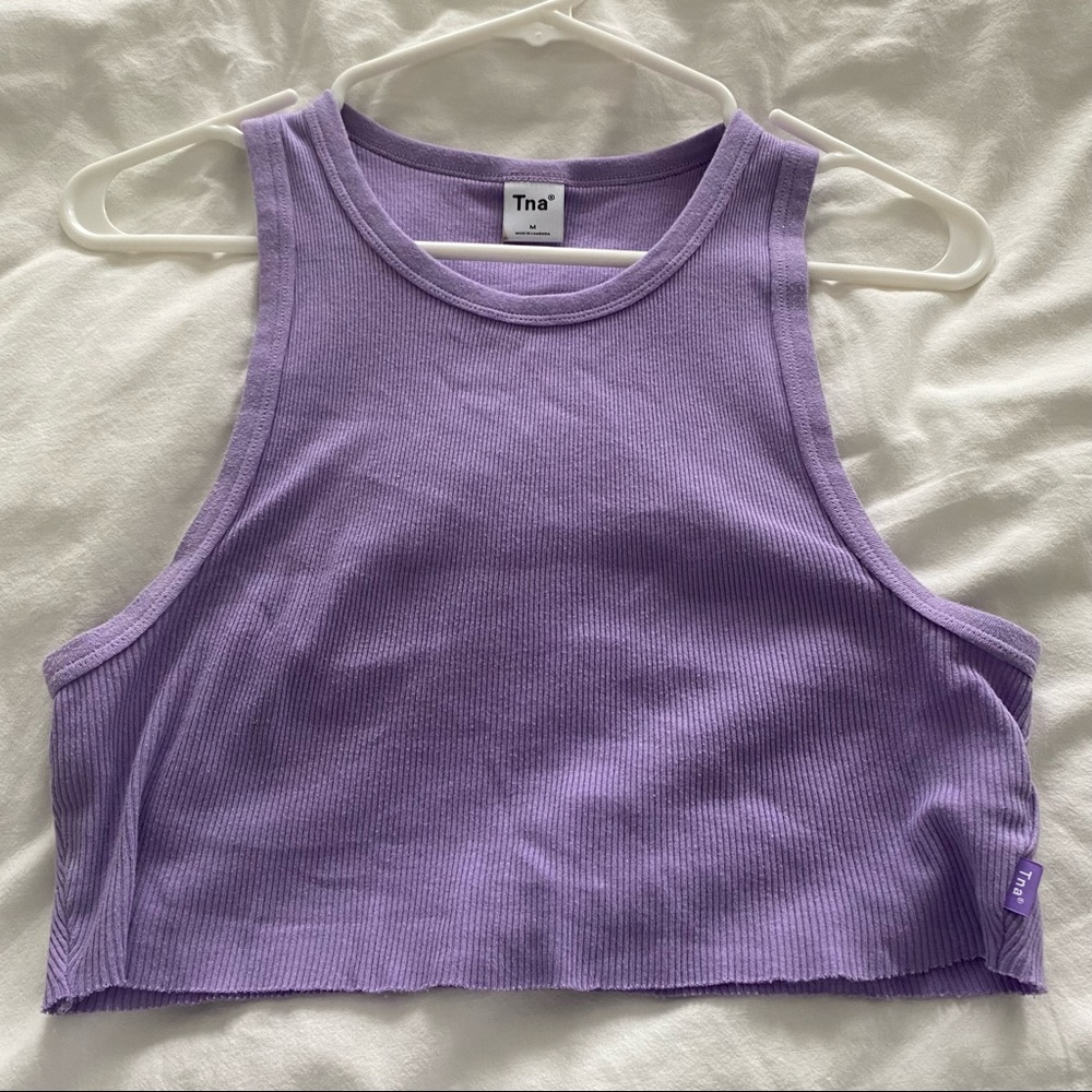 TNA Cropped Ribbed Tank - Picture 1 of 3